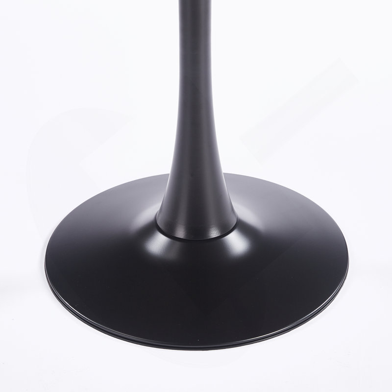 Table à manger 23,62 pouces noyer, 28.7" H x 23.6" L x 23.6" W, Dark Walnut, Noir