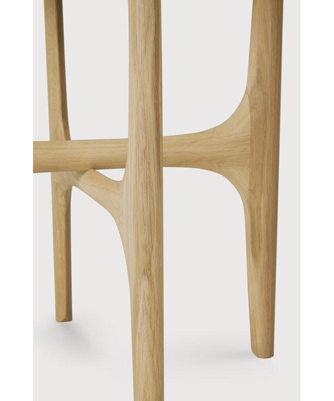 Pi Solid Wood End Table, Oak