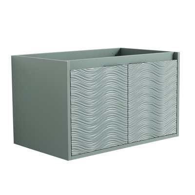Meuble-lavabo à fermeture en douceur 30 po, pour petite salle de bain (sans le lavabo)