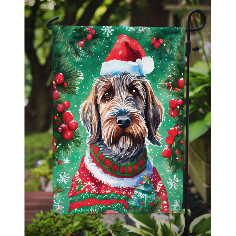 Drapeau de jardin en polyester à 2 faces, H 15,5 po x l 11,25 po