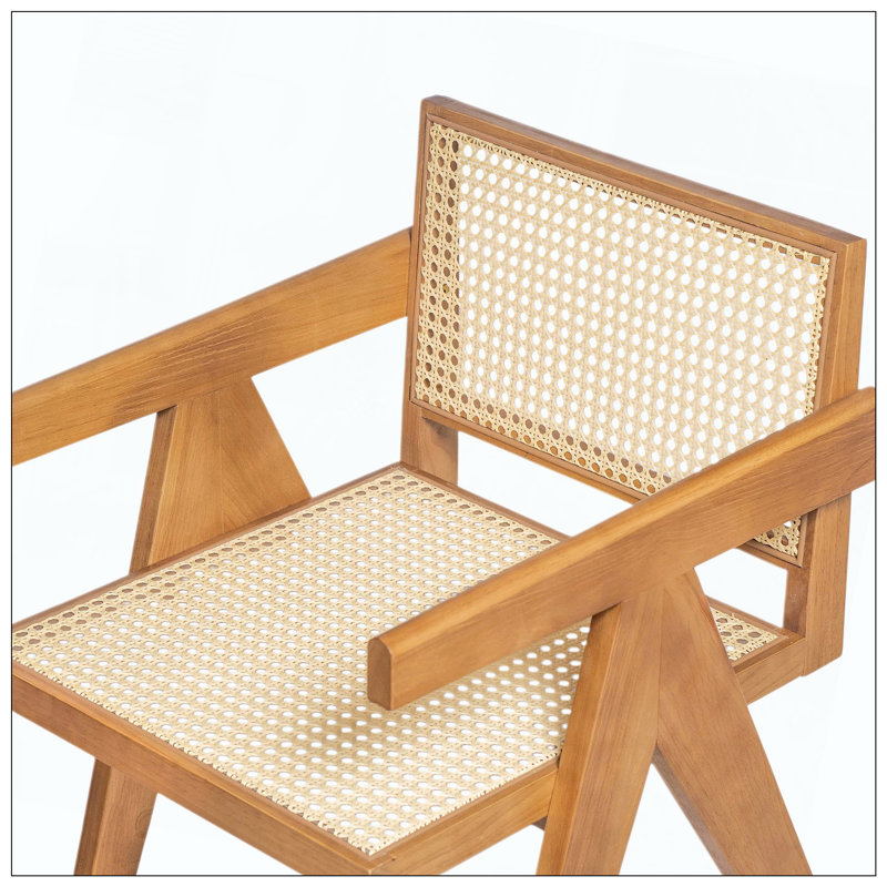 Ensemble de chaises de salle à manger avec accoudoirs idéal pour une utilisation quotidienne dans la salle à manger, Naturel