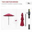 Parasol de patio avec manivelle Outsunny Tiers-779506543