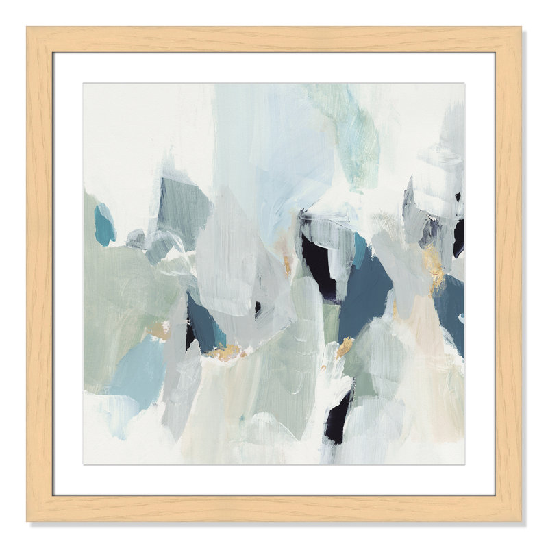 Little Talks " Little Talks II " by Isabelle Z, 29" H x 29" W x 1.25" D, Natural Picture Framed Paper