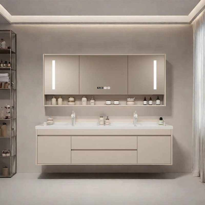 Meuble-lavabo avec plateau Nuss 59,06, Beige