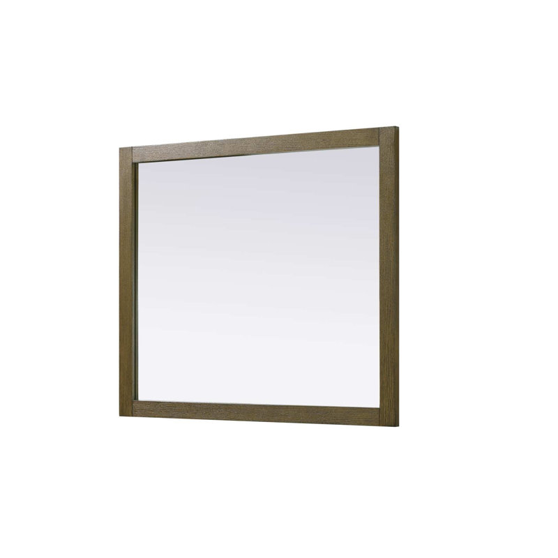 Miroir Noah, Rectangulaire, 36 po x 42 po, Noisette chêne