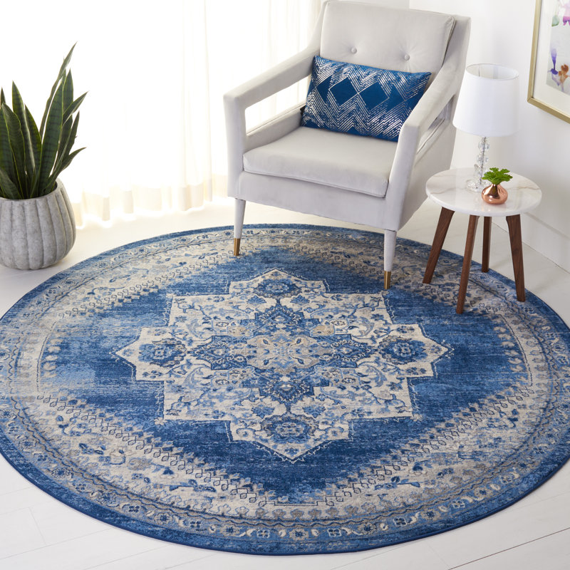Brentwood Performance Oriental Rug, Round 6'7"