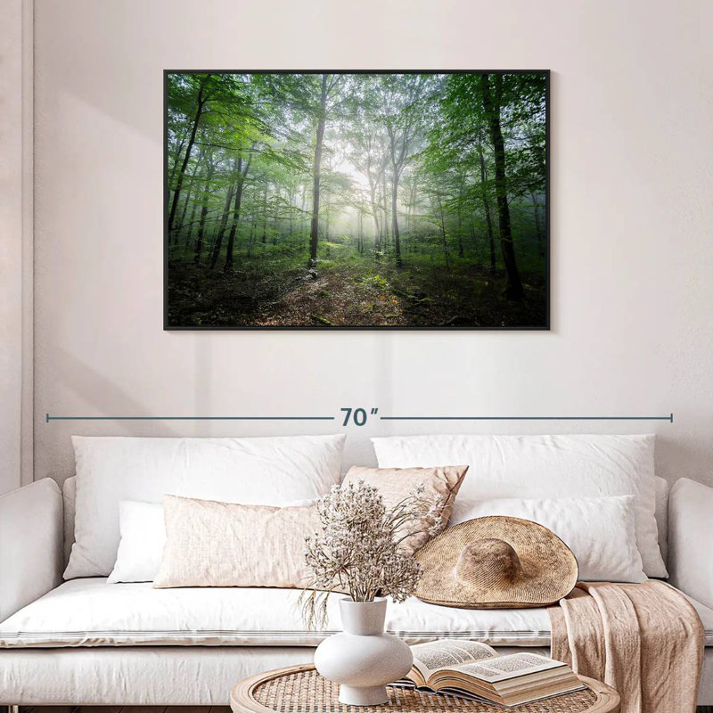 Lighting Forest II, Cadre flottant noir, 43 po x 29 po