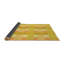 Tapis géométrique en laine jaune-551087249
