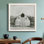 Solemn Barn Sketch III - Single Picture Frame Canvas on Canvas