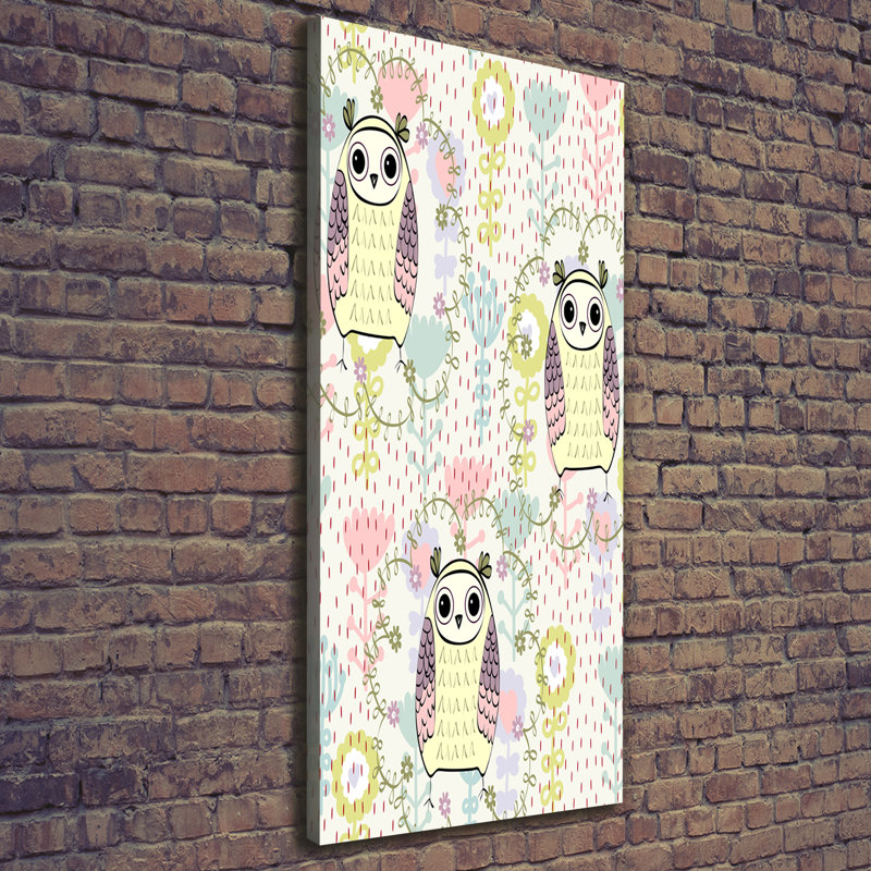 Owls 1 Piece Wrapped Canvas Wall Art
