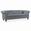 Canapé Chesterfield à accoudoirs roulés 84,65 po-1981722596