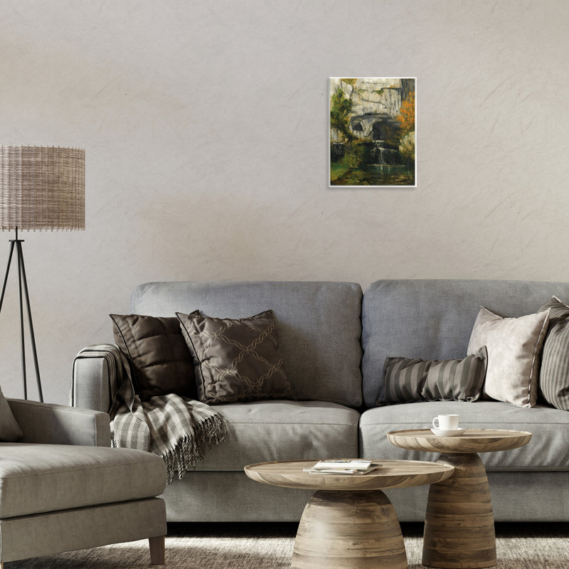 «Classic Courbet Waterfall Wall Art» par one1000paintings