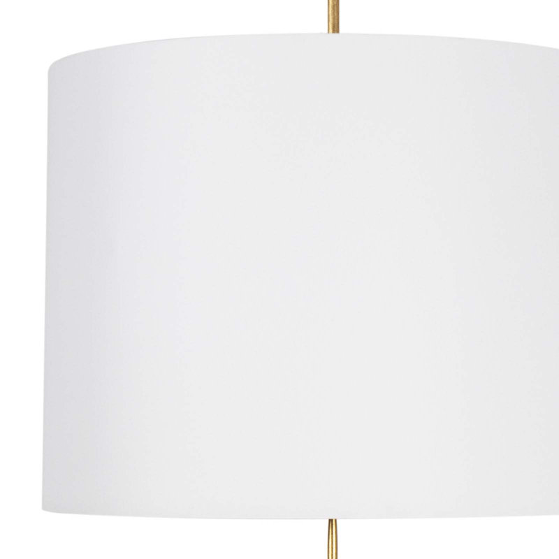 Clove Pendant Small (Natural Linen Shade), 21" H x 24" W x 24" D, 3 Lights