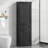 Tall Bathroom Storage Cabinet, Freestanding Storage Cabinet With Two Different Size Drawers And Adjustable Shelf, MDF Board With Painted Finish, Black -93975383