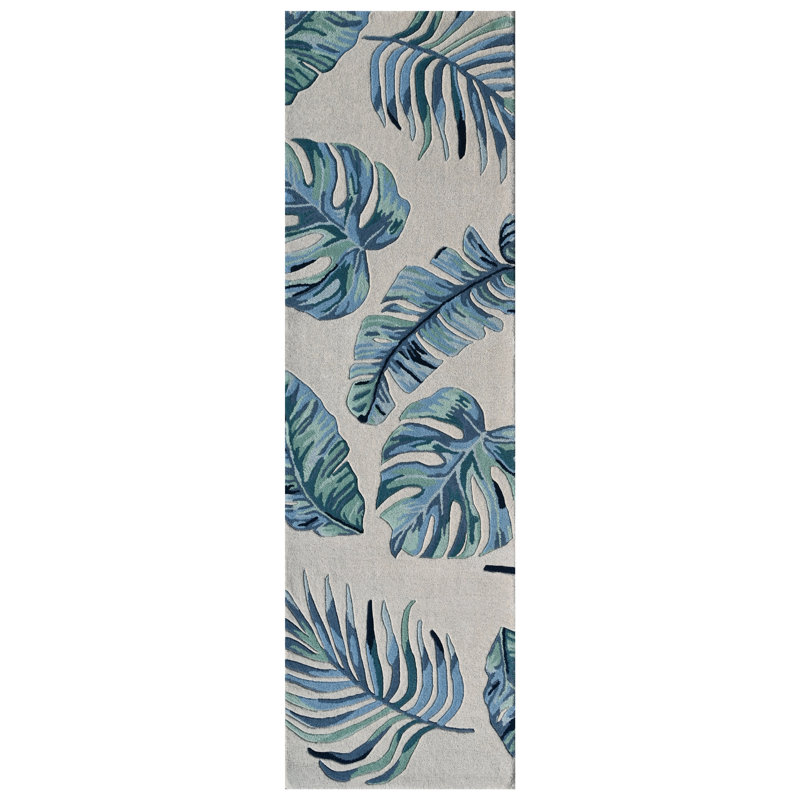 Tapis en laine touffeté à la main Angelissa, Tapis de couloir 2 pi 6 po x 7 pi 6 po