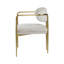 Fauteuil en chenille et or (ensemble de 2)