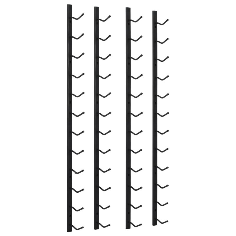 Jerald Wall Mounted Wine Bottle Rack, Brown