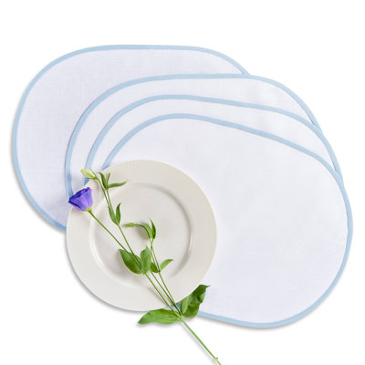 Chloe - 100% Pure Linen Oval Placemats