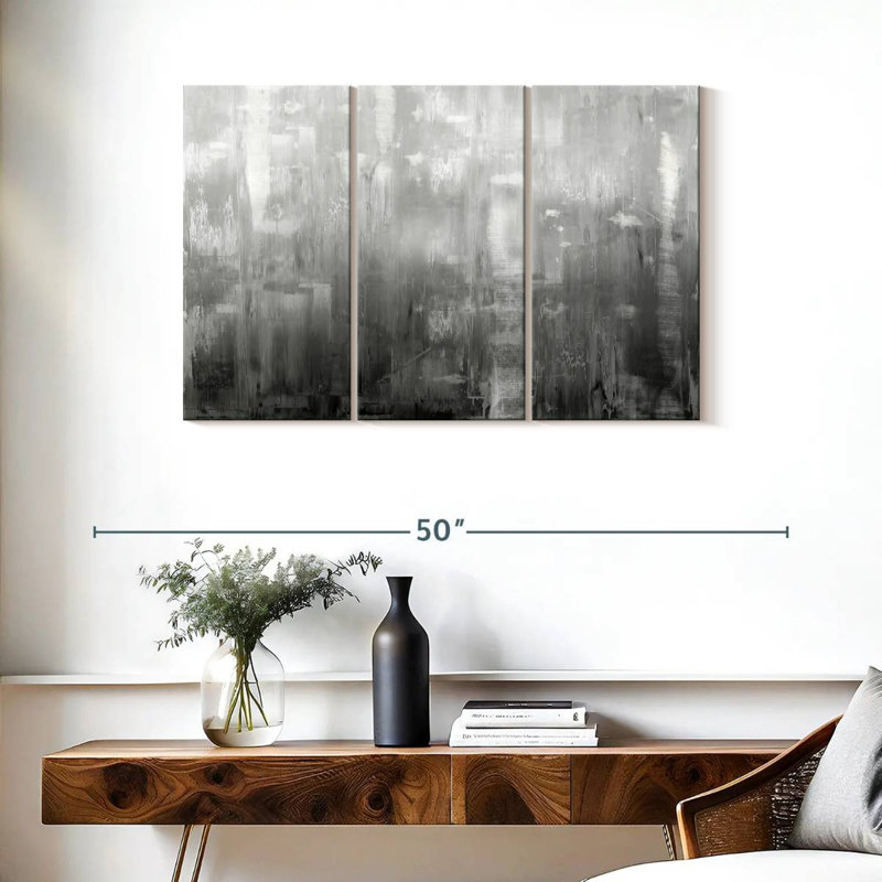 Avery Textural In Grey, 24" H x 38" W