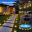 Matte Black Solar Powered Pathway Light Kit