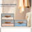 Foldable Storage Bins With Drawers - Pull-Out Stackable Closet Organizers With Clear Window, Fabric Clothes Storage Drawers For Bedroom And Closet Organization-1993591244