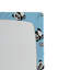 Ambesonne Soccer Fitted Sheet 2-Pack Panda Kicking Ball Twin Pale Blue Black White-106772241