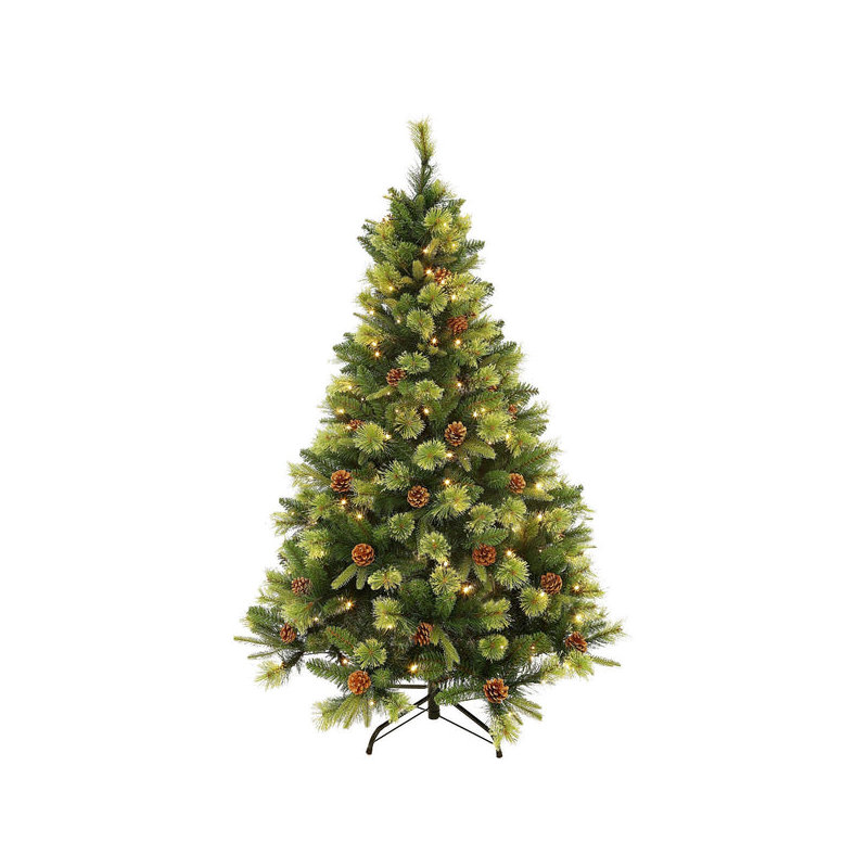 84cm H Lighted Artificial Pine Christmas Tree