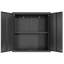 Metal Wall-Mounted Tool Storage Cabinet With 2 Locking Door 1 Adjustable Shelf 1 Opened Drawer For Garage Warehouse,Office,Assembly Required