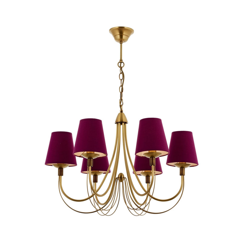 Demps 6 - Light Shaded Chandelier