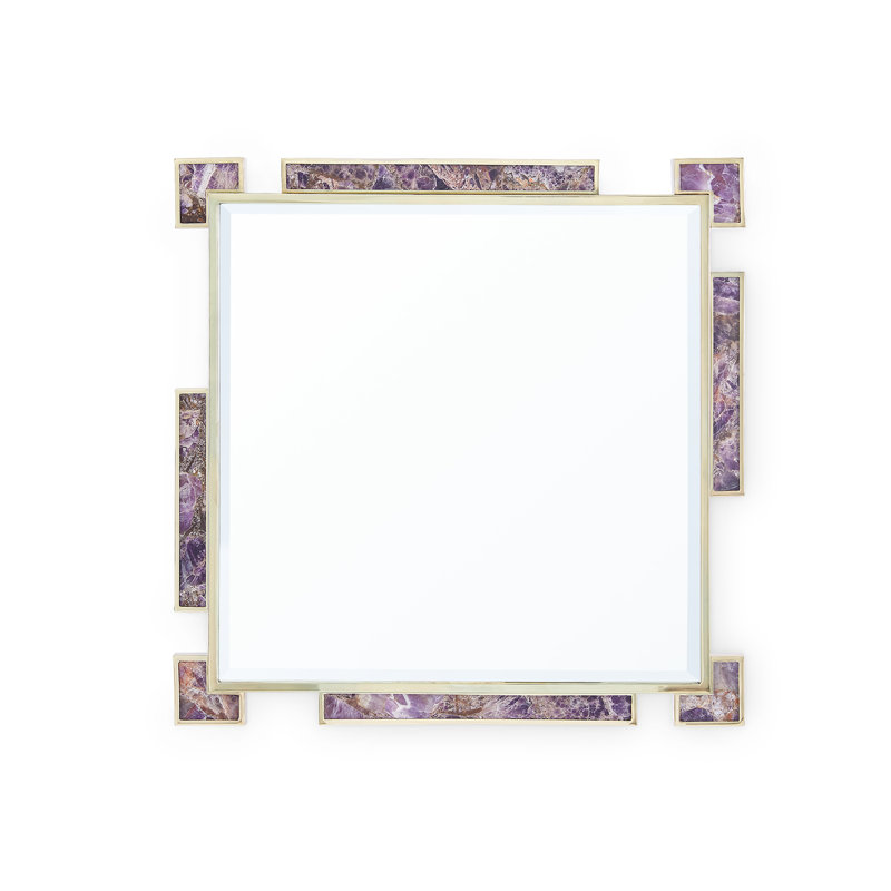 Thalia Flat Wall Mirror, 25.5" H x 25.5" W x 1" D