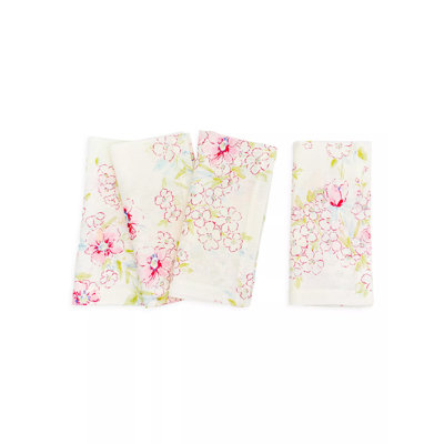 Floral Linen Square Napkins