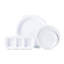 Berry & Thread Melamine 14" Triple Section Server - Whitewash