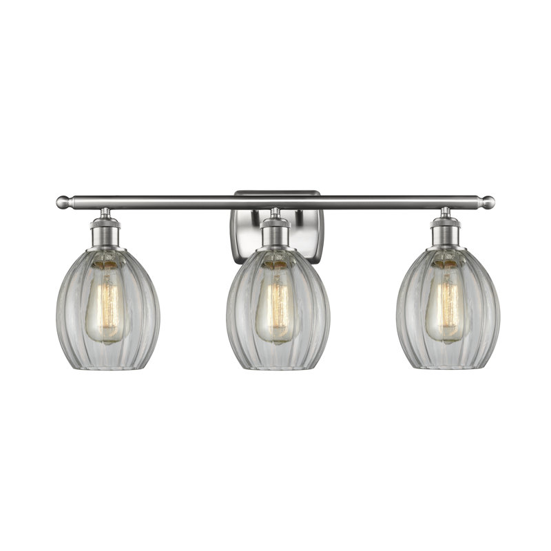 Bolduc 3 - Light Dimmable Vanity Light, Brushed Satin Nickel