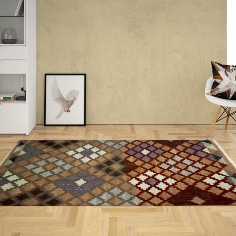 Ranney Geometric Hand Woven 170cm X 240cm Area Rug, Wool
