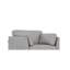 Fauteuil en cuir blanc poussiéreux (assemblé)