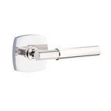Myles Flat Passage (Hall & Closet) Door Lever with Square Rosette