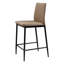 Upholstered Counter Stool with Metal Frame-362465505
