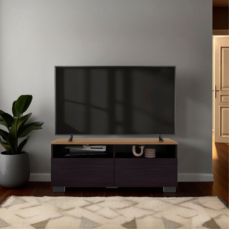 Meuble télé, 2 portes, 2 tablettes