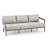 Heitzman 3-Seat Aluminum Patio Sofa with Cushions