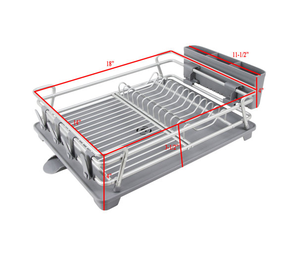 CozyBlock Foldable Steel Dish Rack eModern Decor