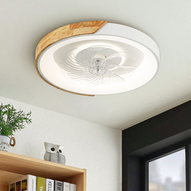 Ventilateur de plafond à DEL à profil bas avec lumière