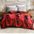 Motif floral rouge est en rupture de stock