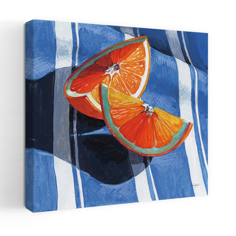 «Citrus Contemporary Fruit», reproduction d'art murale, 18" H x 18" W