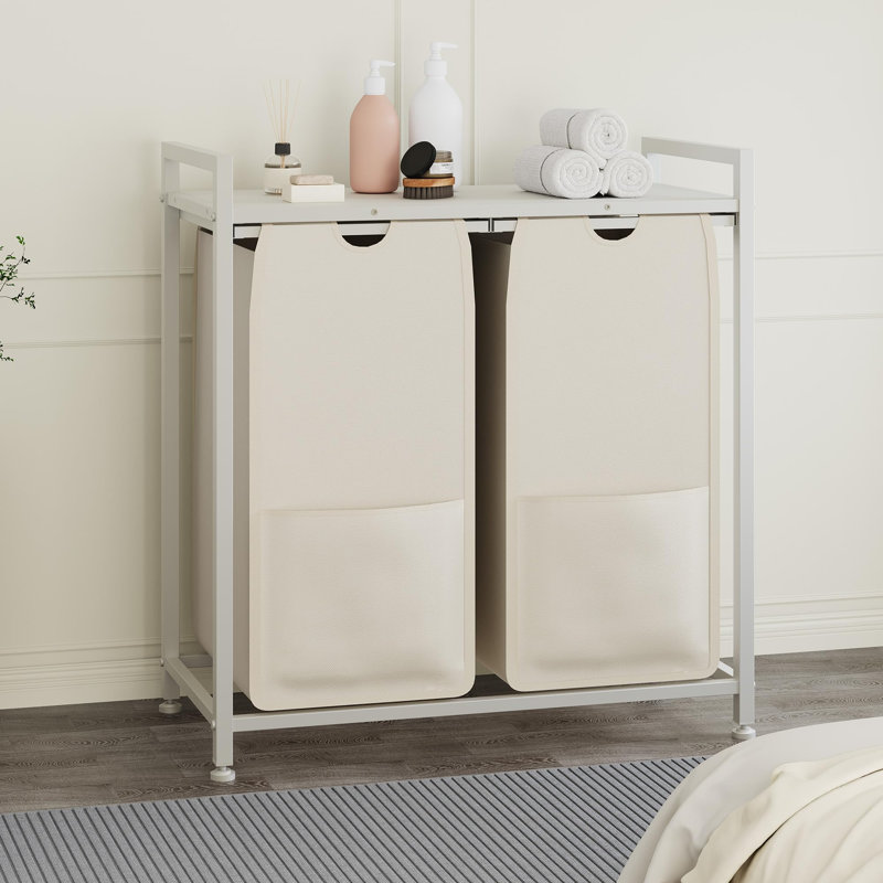 Laundry Room Organiser, 72.3 cm H x 66.6 cm W x 33 cm D, White