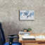 «Blueprint World Map Lets Go» par Sue Schlabach, estampe numérique sur toile-380351668
