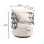 Chaise d'appoint rembourrée et capitonnée-745928714