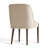 Upholstered Side Dining Chairs With Solid Wood Legs-1962625880