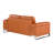 Camel Modern Genuine Leather Loveseat-33133430