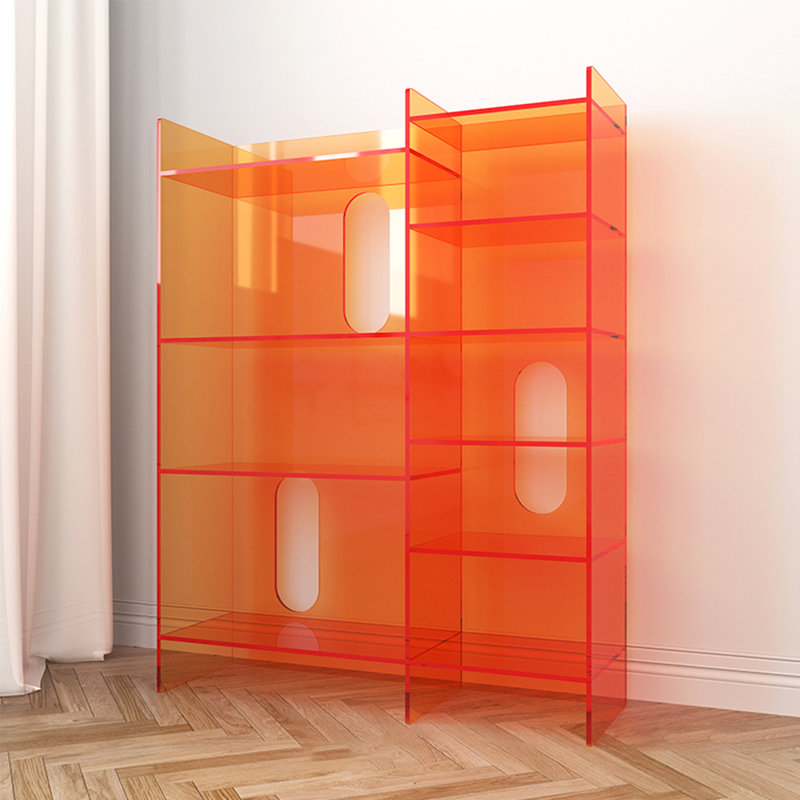 Vitrine en acrylique de style nordique, Orange