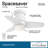 Spacesaver 26" 3-Blade LED Propeller Ceiling Fan with Light Kit Included-23759293